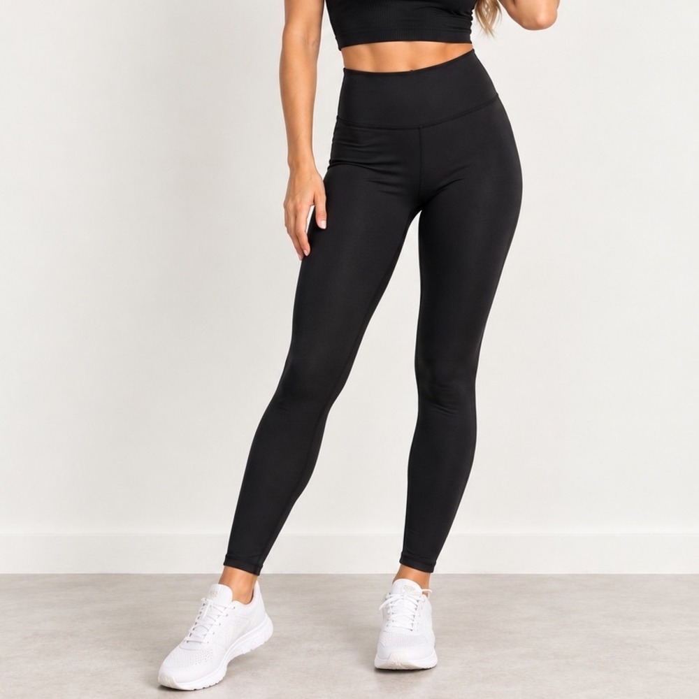 BALEAF Black High Rise Leggings M Fitness Gym Minimalist Yoga Workout Activewear